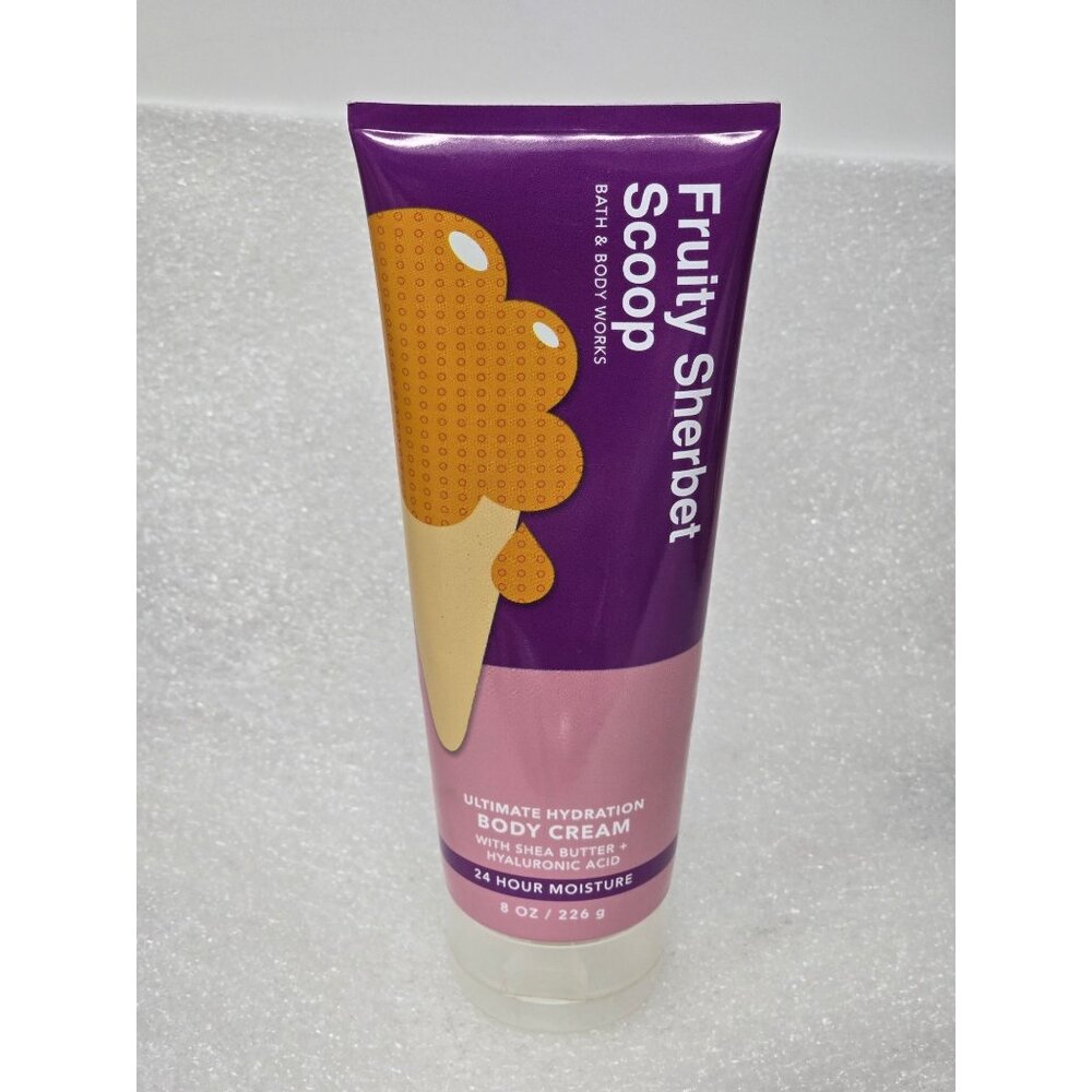 Fruity Sherbet Scoop Body Cream Bath & Body Works 24 Hour Moisture Shea Butter